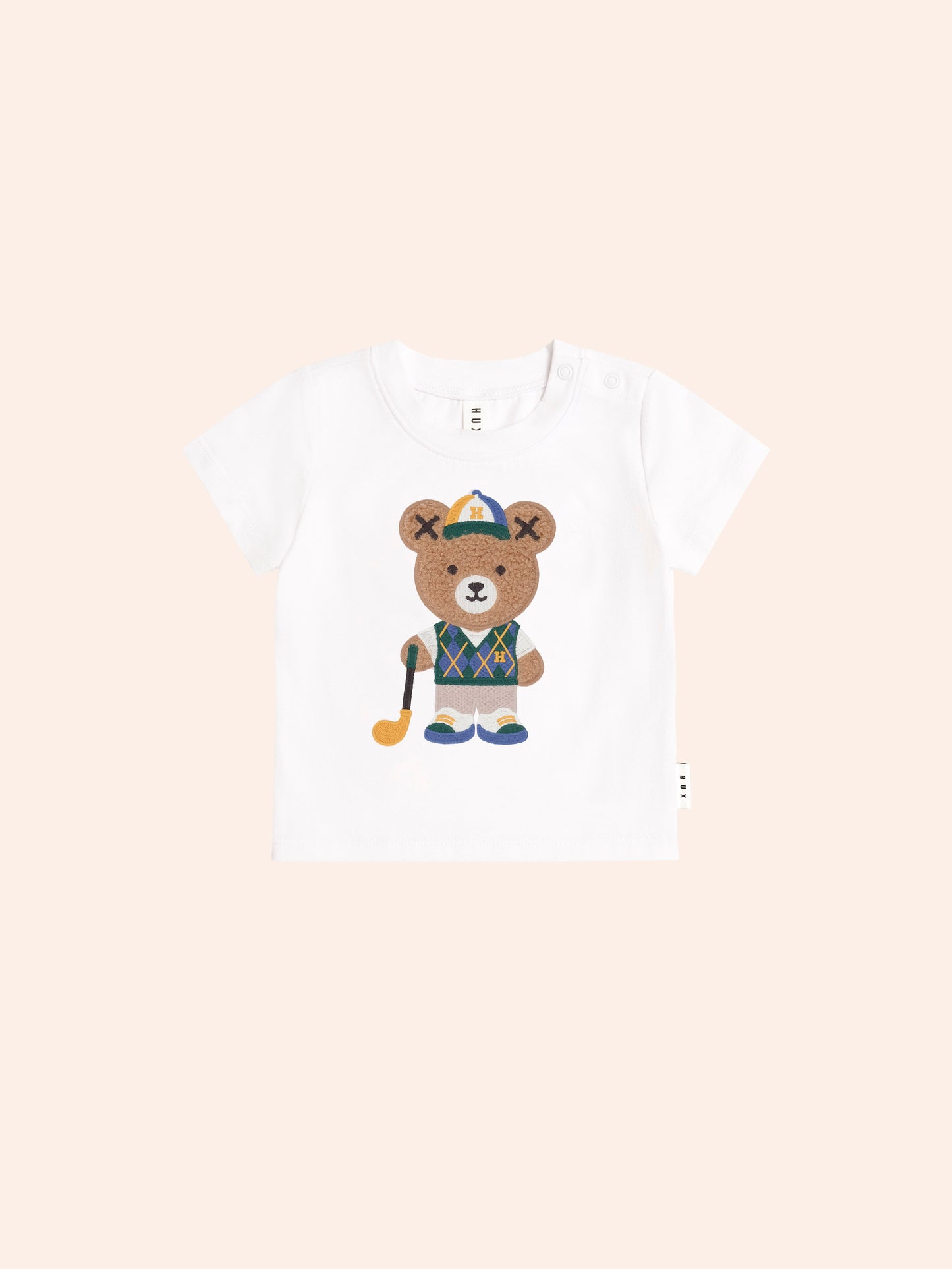 Golfer Hux White Tee + Huxbear Short Set