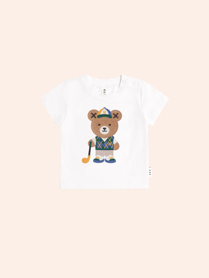 Golfer Hux White Tee + Huxbear Short Set