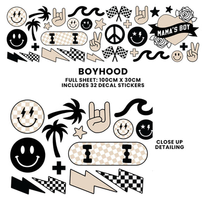 Peel & Stick Fabric Wall Stickers - Boyhood