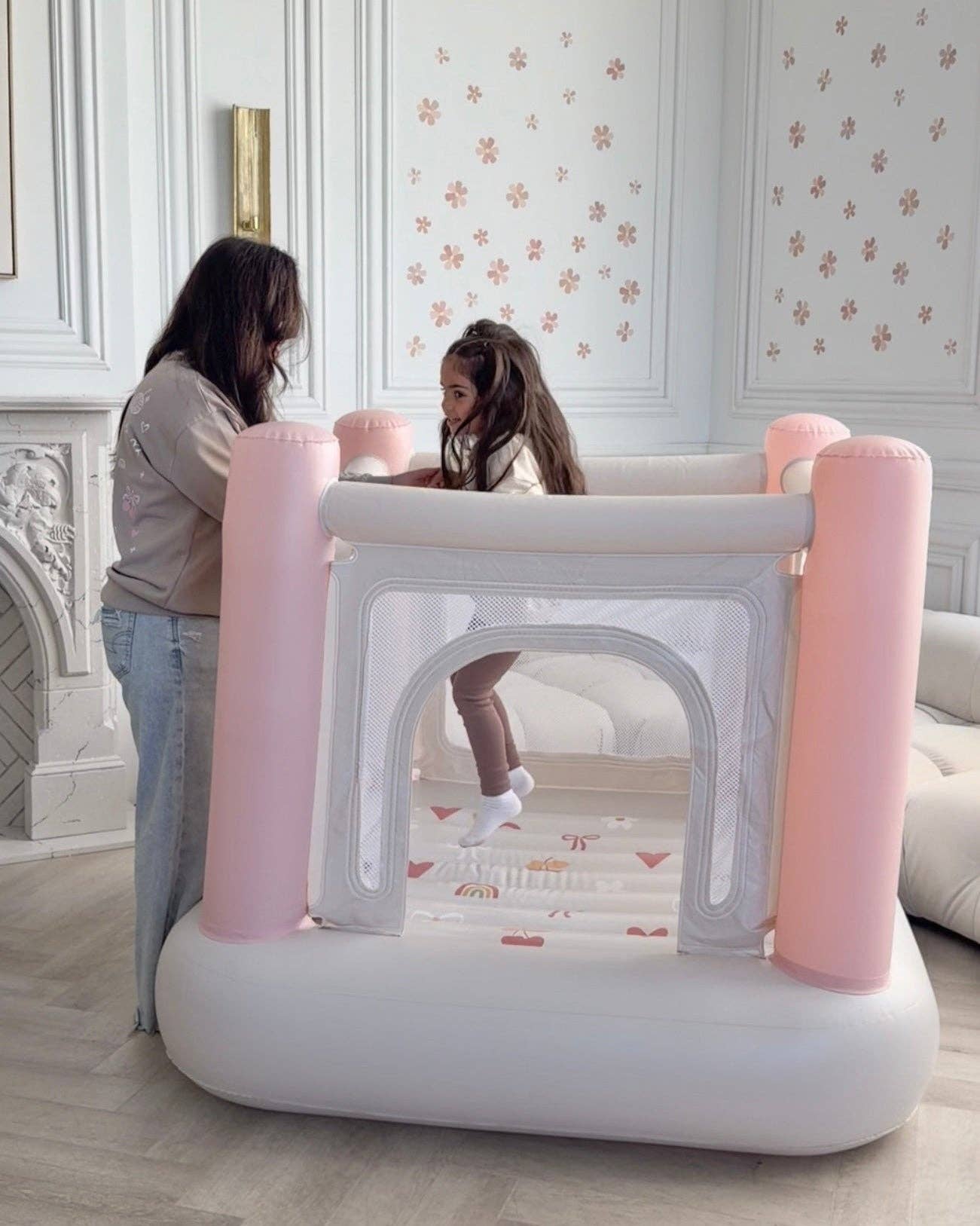 Magic Bounce House – Mini Cordless Indoor Bouncer (Bows & Bloom)