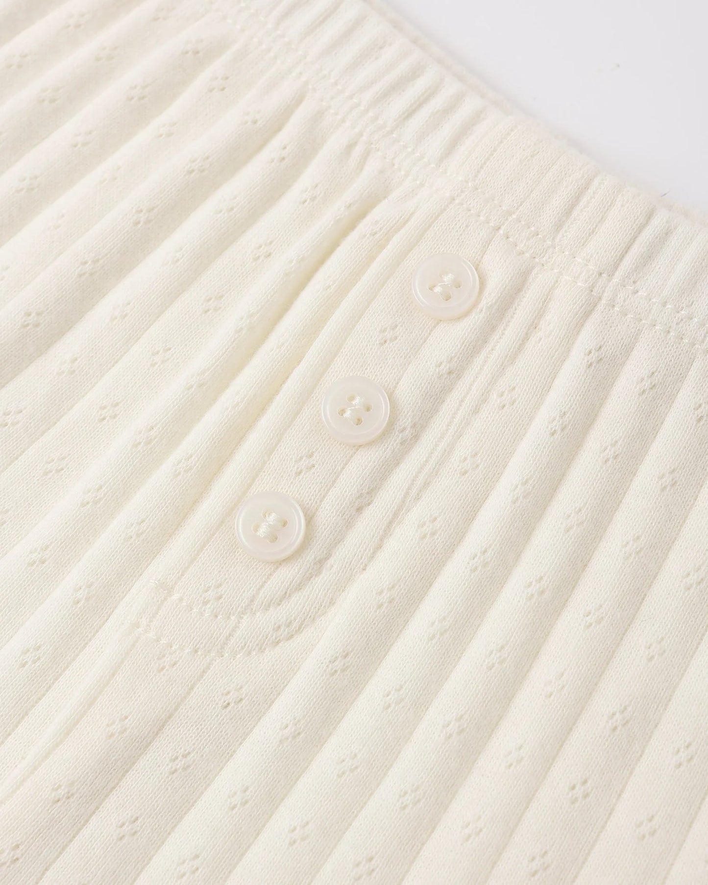 Pointelle Lounge Set || Ivory