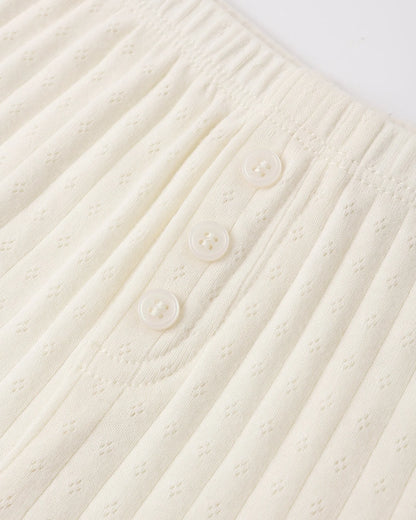 Pointelle Lounge Set || Ivory