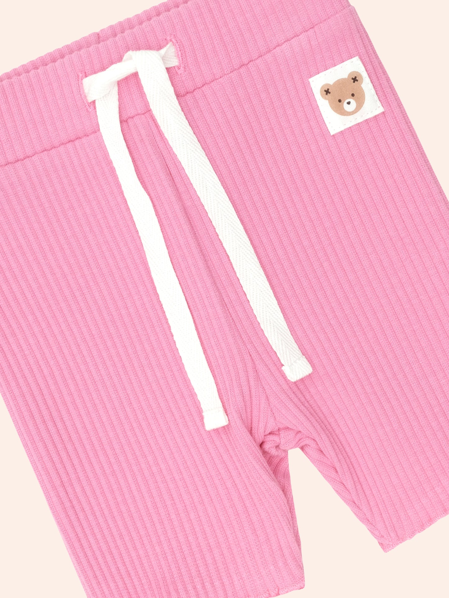 Golfer Huxette Tee + Strawberry Rib Bike Short Set