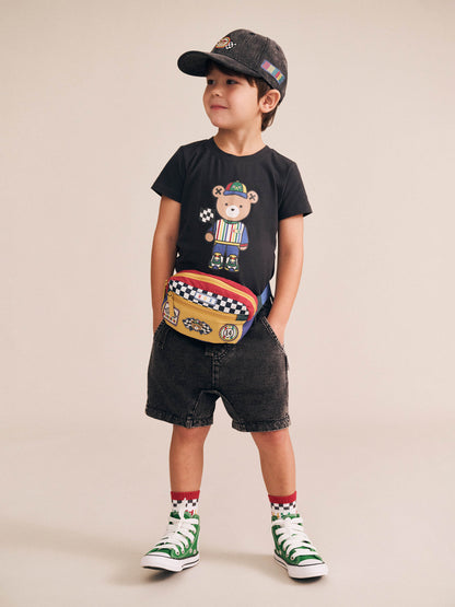 Motosport Hux Black Tee