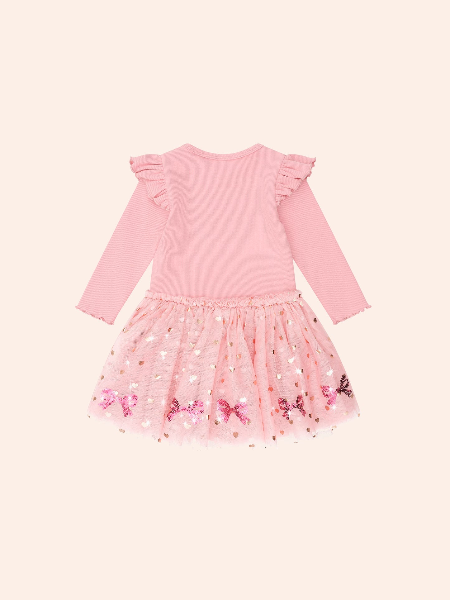 Sequin Bow Tulle Dress