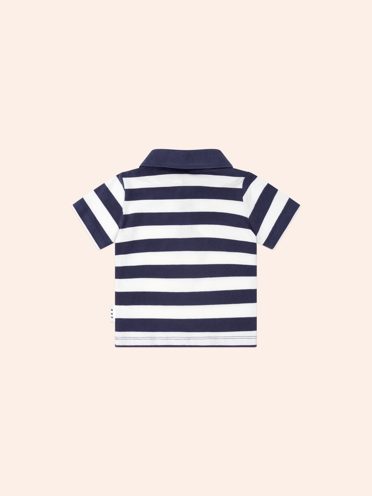 Peekaboo Varsity Hux Tee + Navy Gusset Short Set