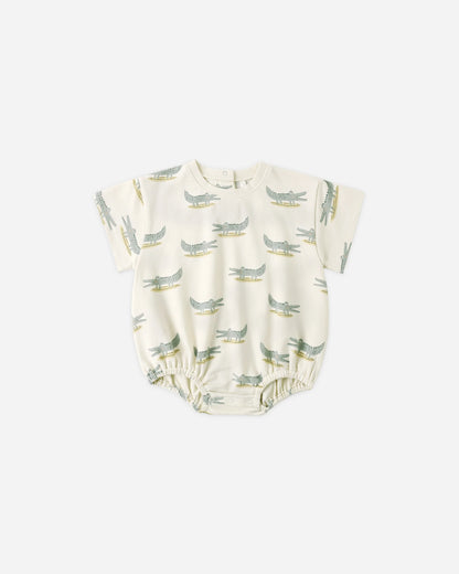 Relaxed Bubble Romper Alligators