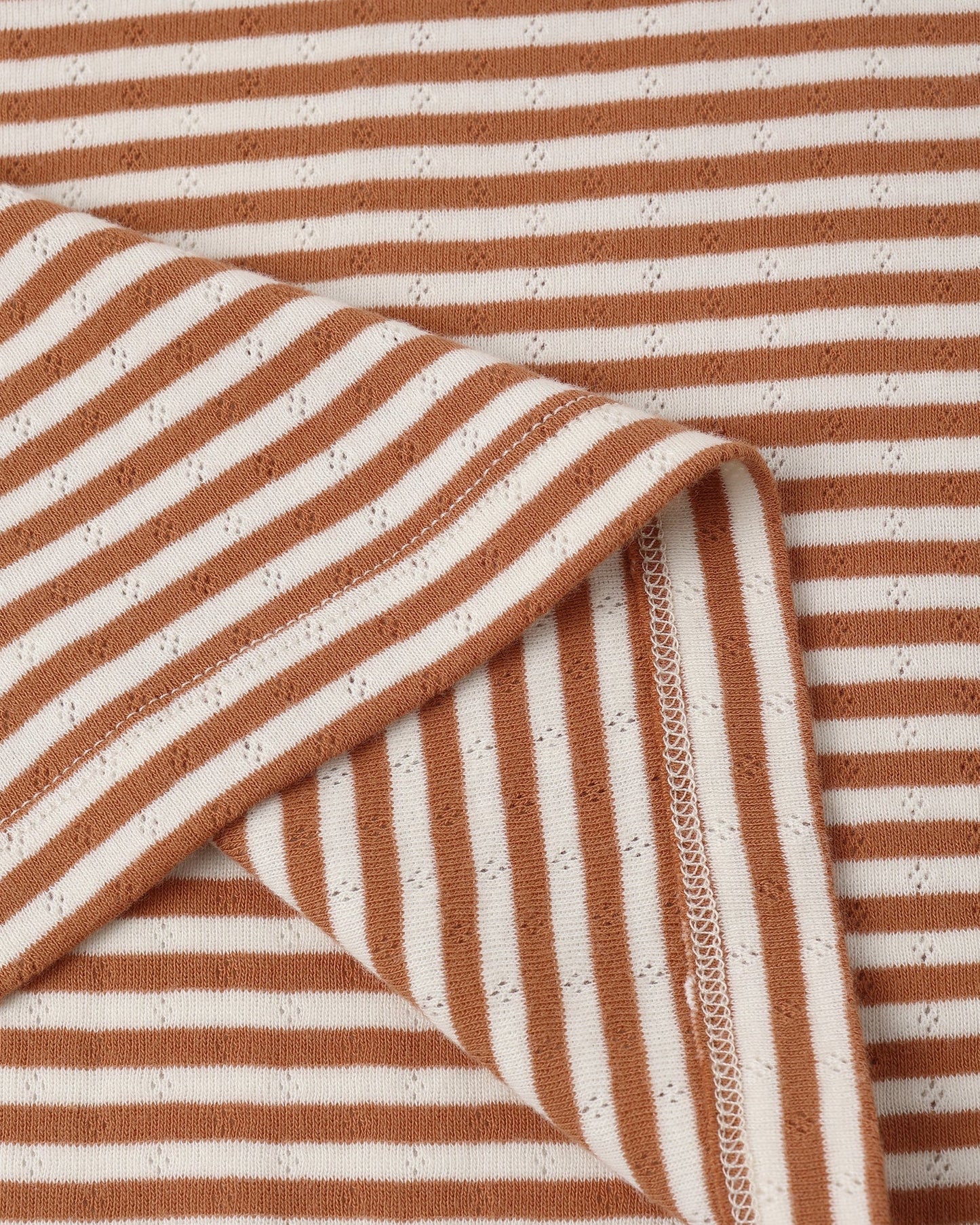 Teen Pointelle Tee + Short Set- Poppy Stripe