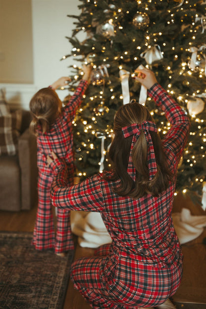 Home For The Holidays Plaid Hair Bow IMJ x Bre Sheppard