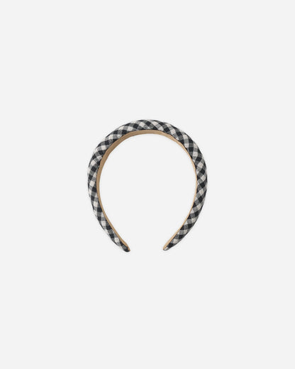 Padded Headband Black Check