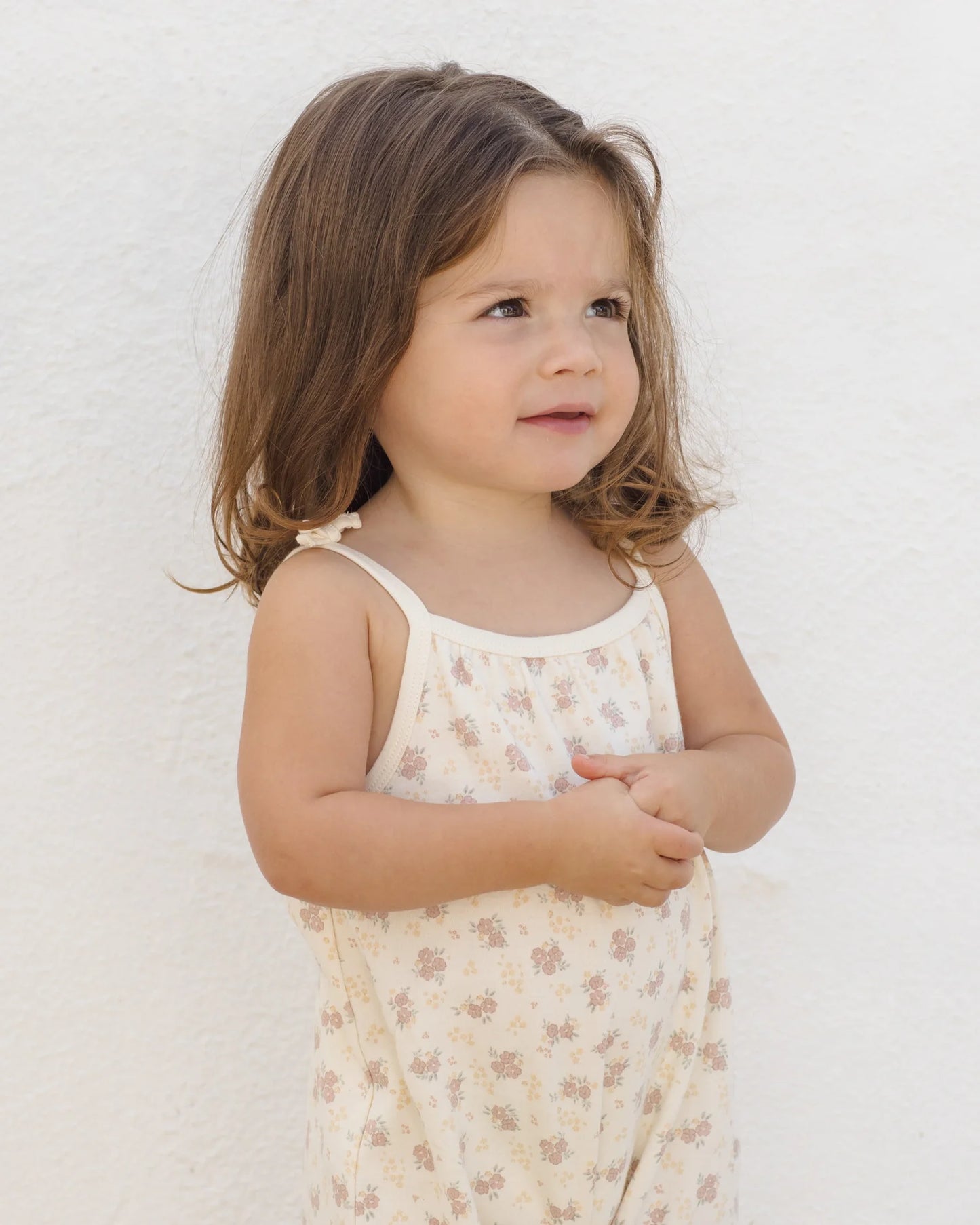Smocked Jumpsuit Flower Field