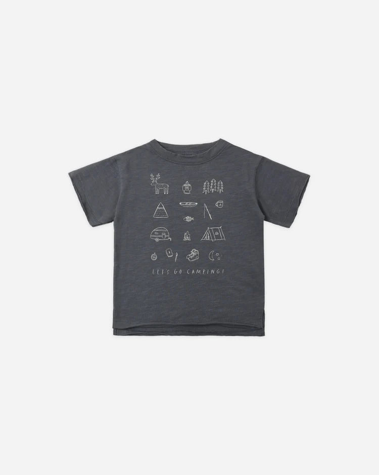 Raw Edge Tee Let's Go Camping