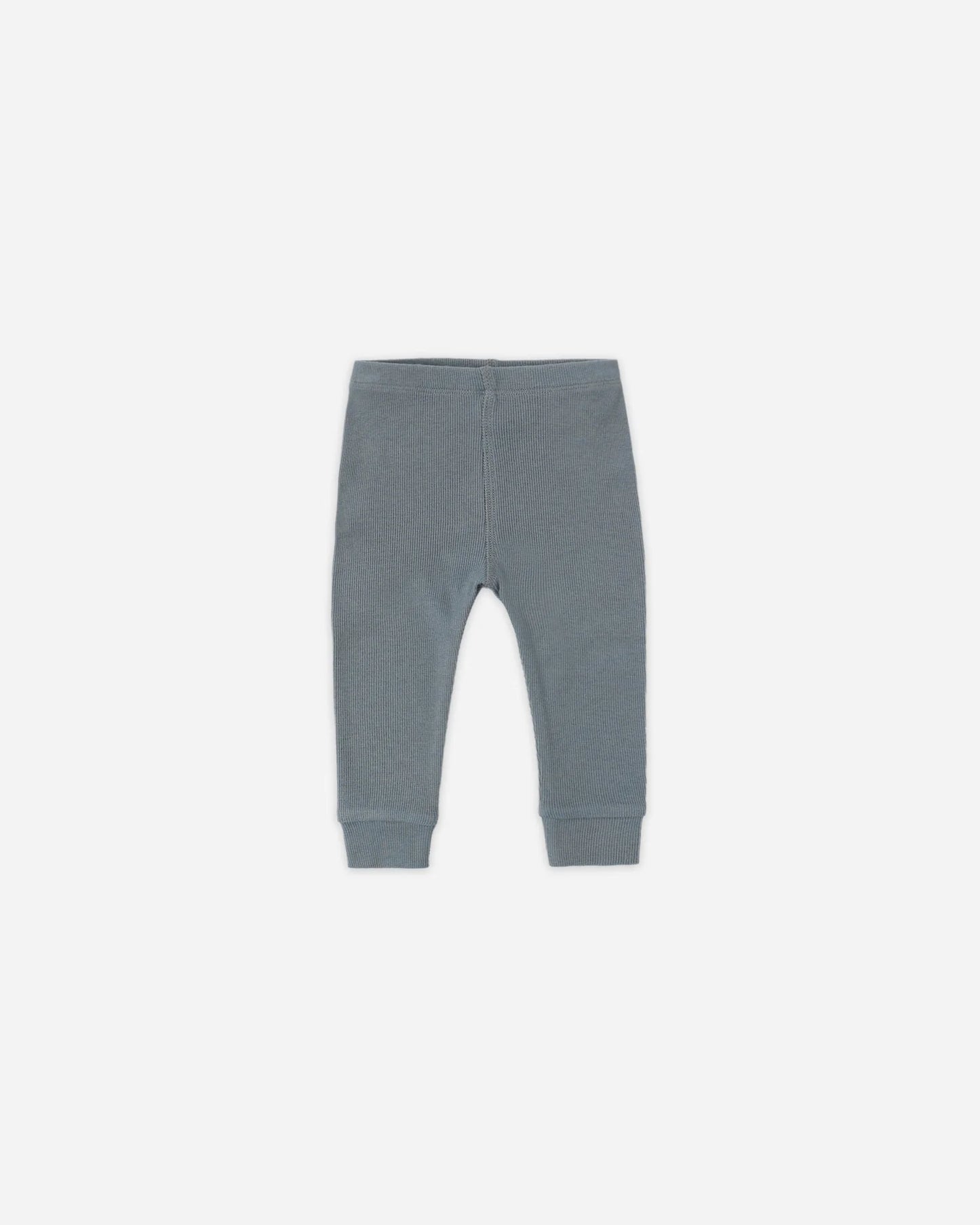 Ribbed Henley Bodysuit + Legging Set- Ocean