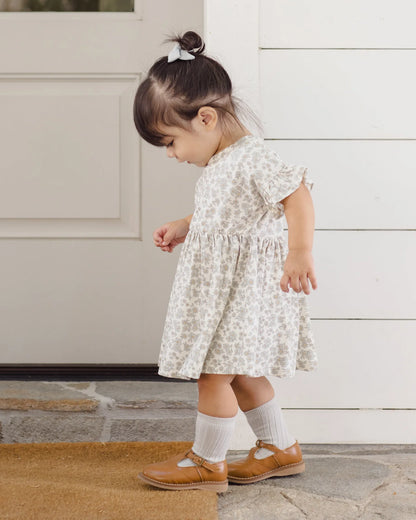 Bamboo Babydoll Dress Blue Floral