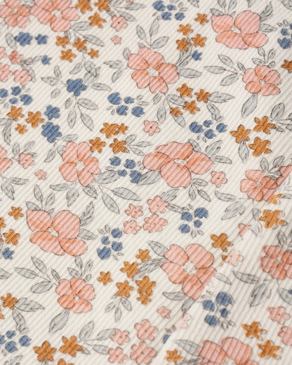 Ribbed Legging Set Flower Field, Heathered Blush