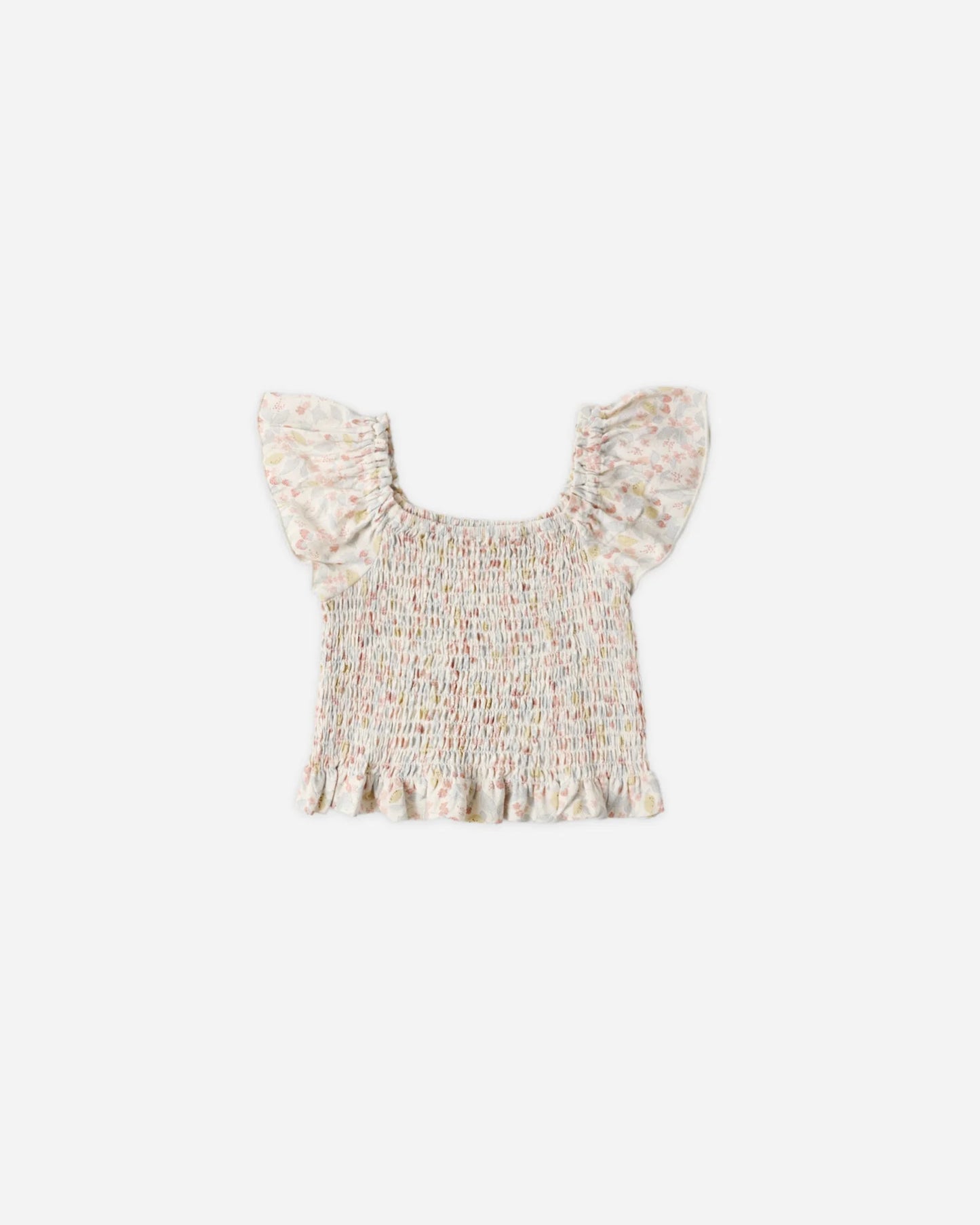 Zayla Top + Tiered Mini Skirt Set- Summer Garden