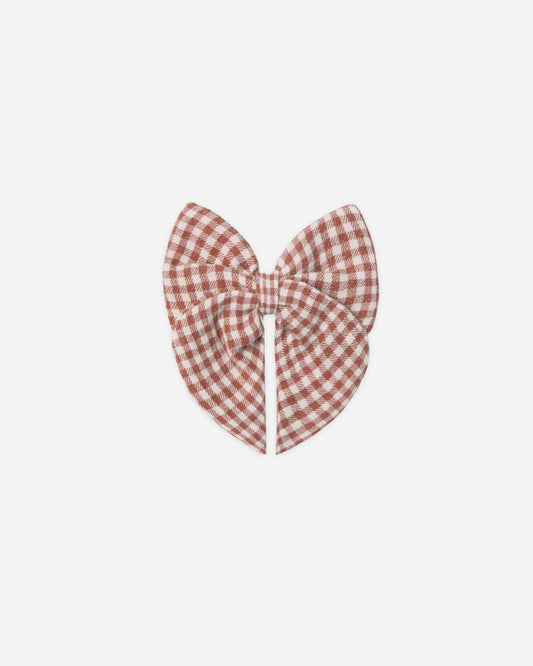 Bow Red Gingham