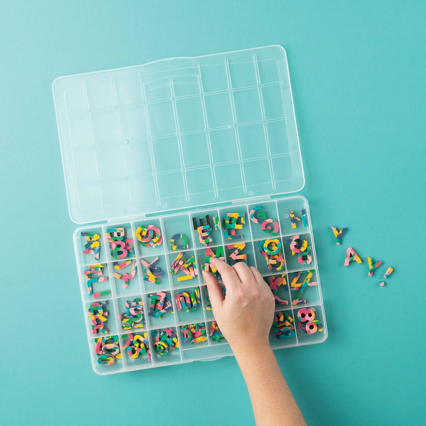 32-Compartment Magnetic Letter Organizer