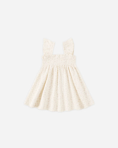 Smocked Jersey Dress Ditsy