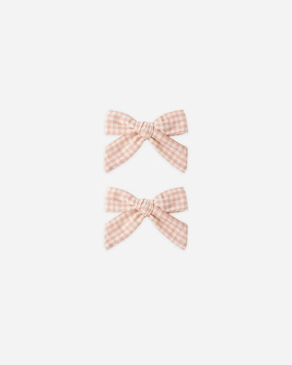 Bows, Set Of 2 Petal Gingham