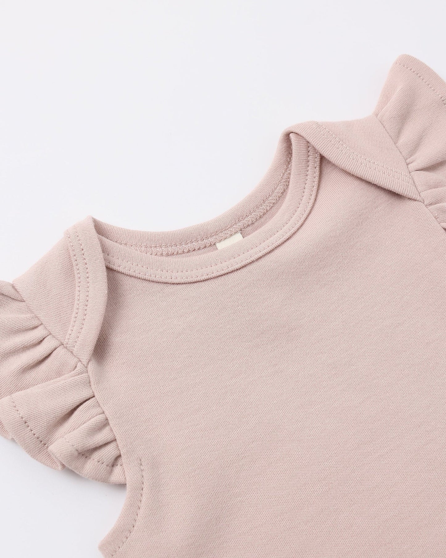 Flutter Sleeve Bodysuit + Baby Pant Blush