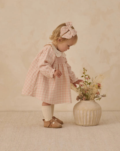Bow Pink Plaid