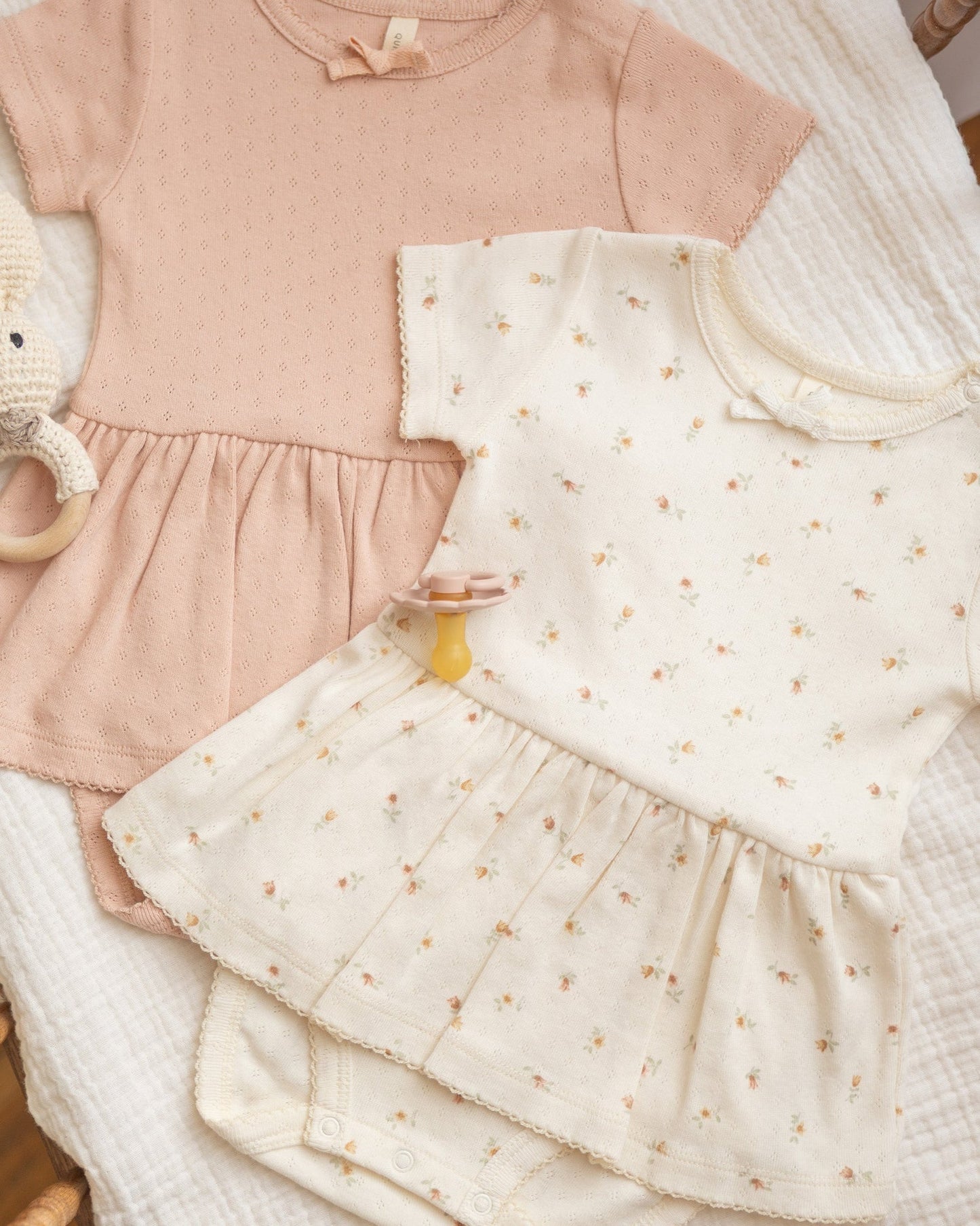 Pointelle Skirted Bodysuit Petit Fleur