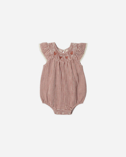 Lenore Romper Red Gingham
