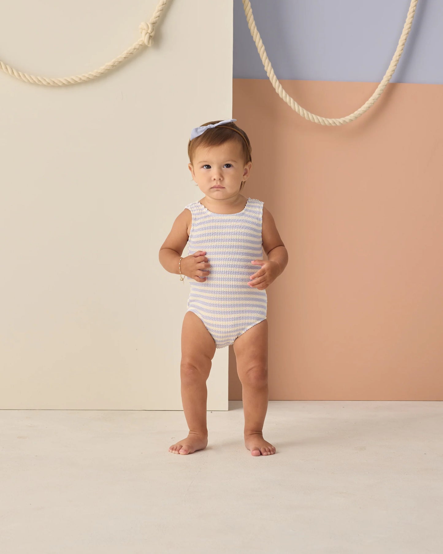 Moxie One-Piece Periwinkle Stripe