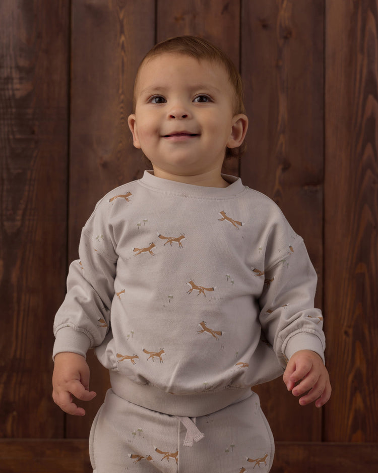 Relaxed Sweatshirt Foxes + Jogger Sweatpant Foxes