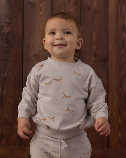Relaxed Sweatshirt Foxes + Jogger Sweatpant Foxes