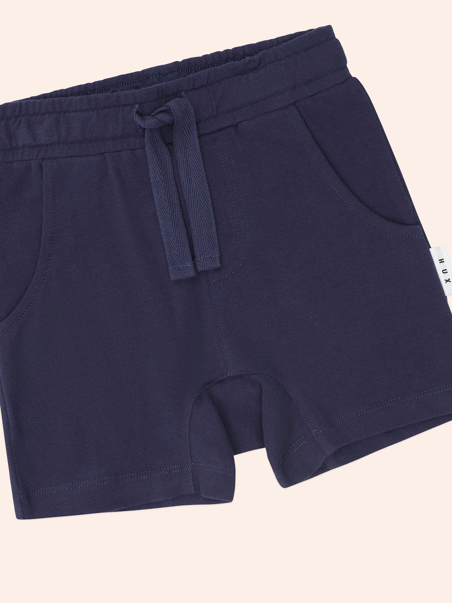 Peekaboo Varsity Hux Tee + Navy Gusset Short Set