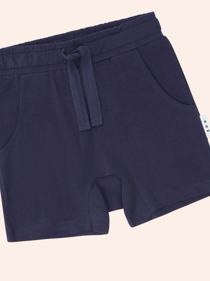 Peekaboo Varsity Hux Tee + Navy Gusset Short Set