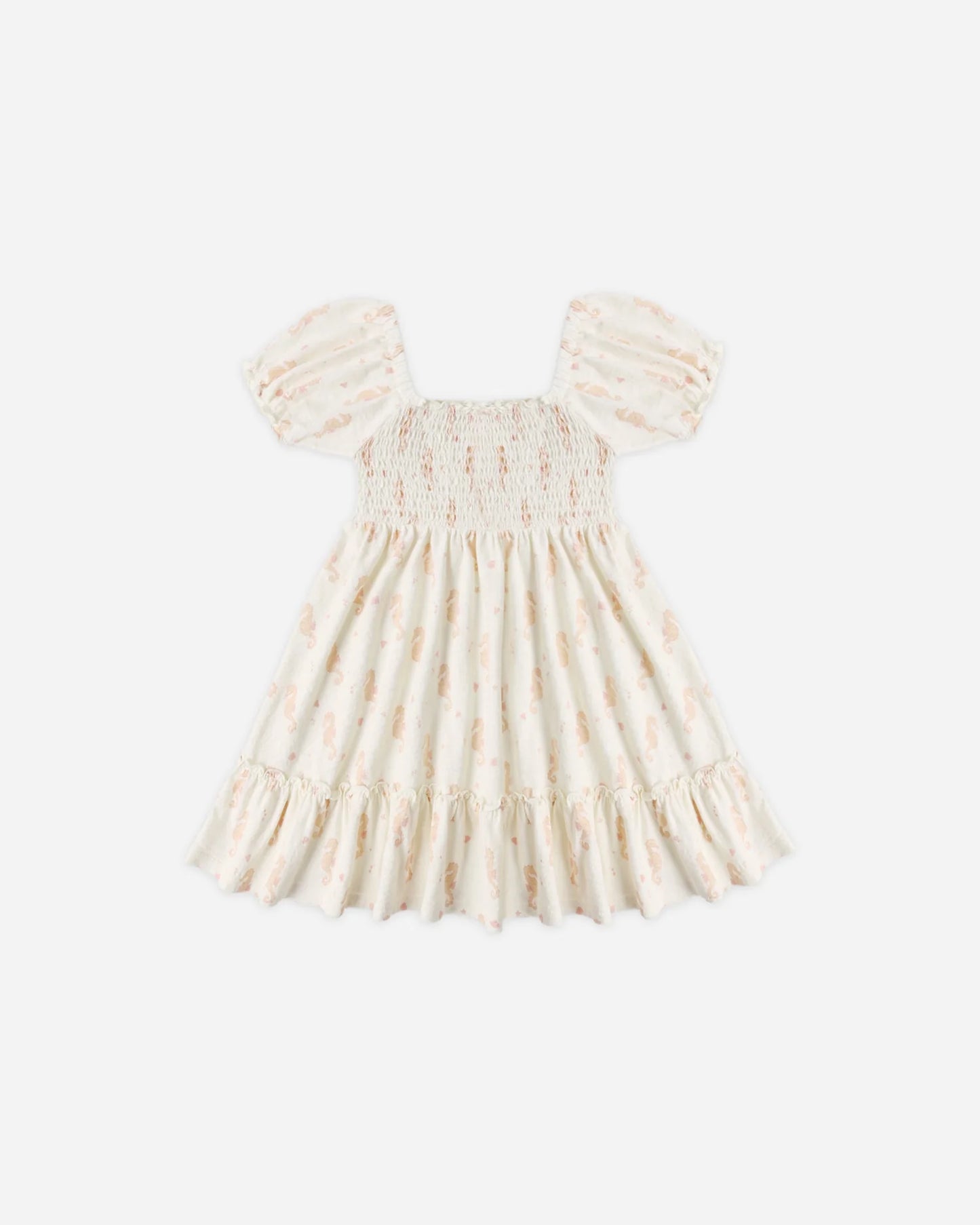 Sage Jersey Dress Seahorses