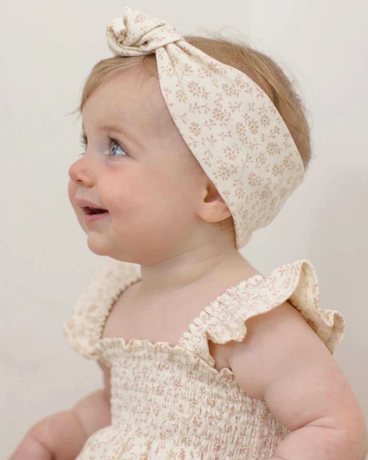 Smocked Ruffle Sleeve Romper Ditsy