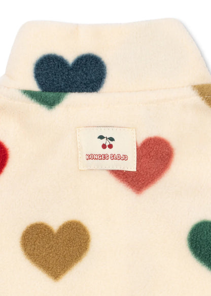 Tavi Fleece Sweatshirt + Pant Set- Hearts