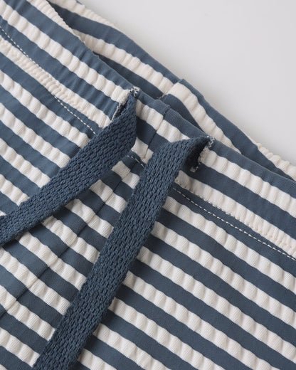 Boys Rashguard Set Navy Stripe