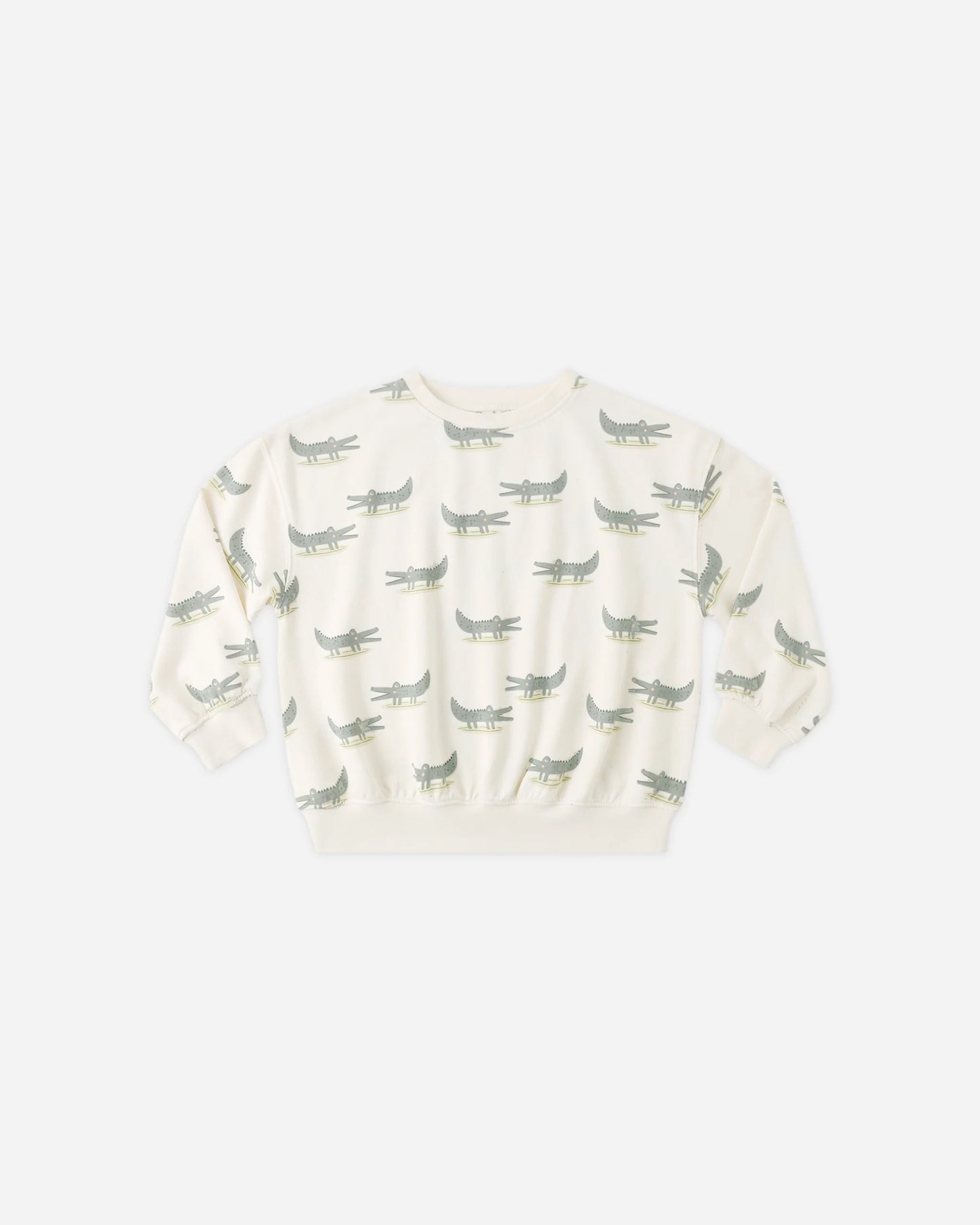 Relaxed Sweatshirt + Sweatpant Set- Alligators