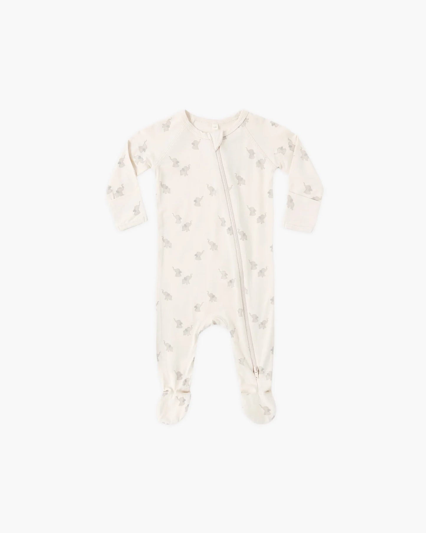 Bamboo Zip Footie Elephants