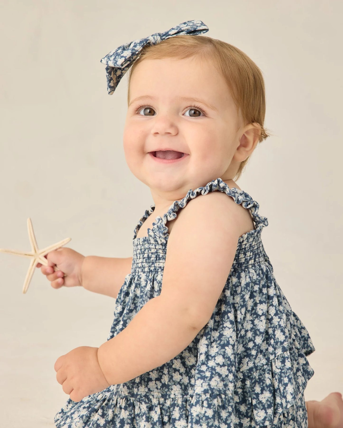 Bow Navy Floral