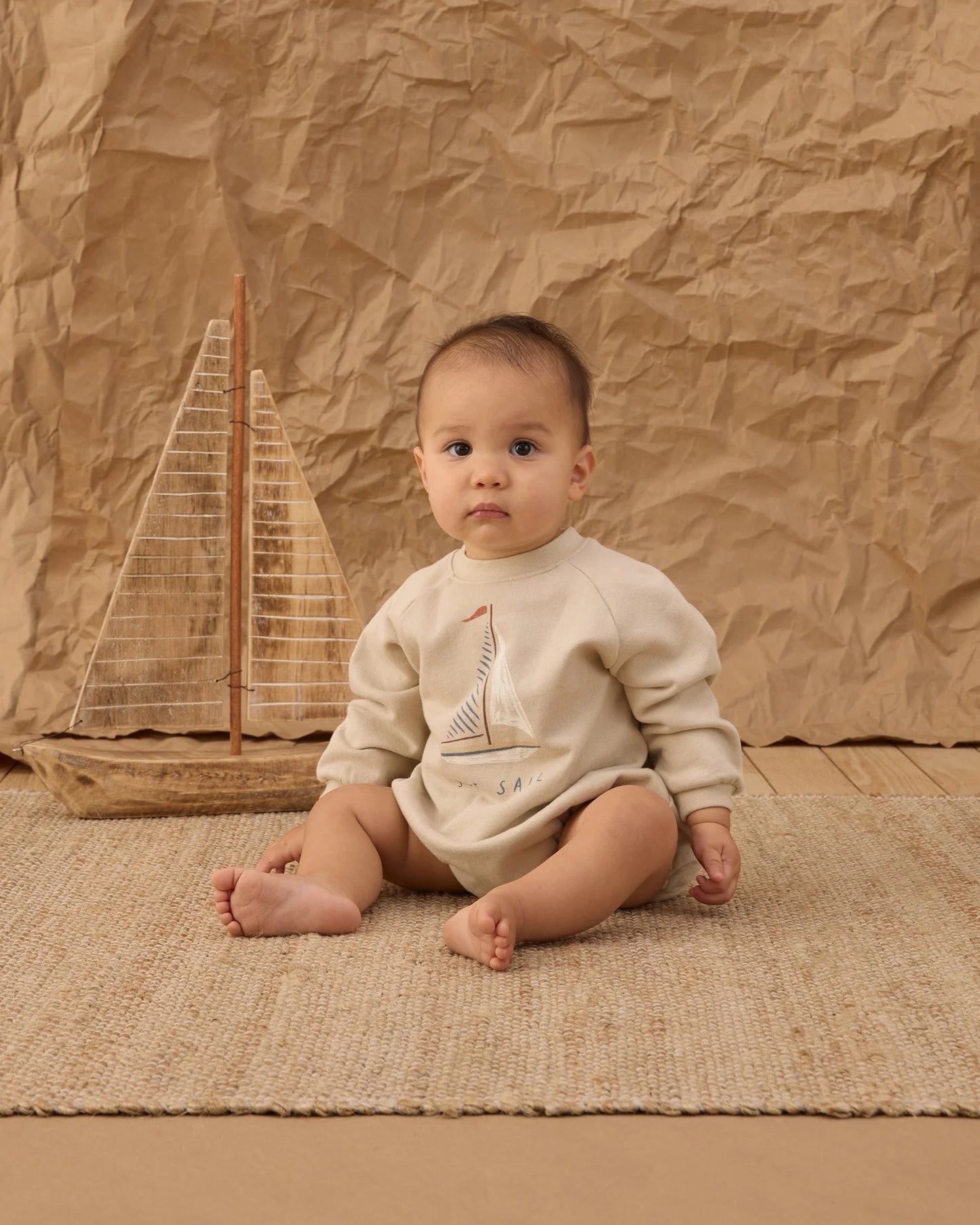 Crewneck Romper || Set Sail