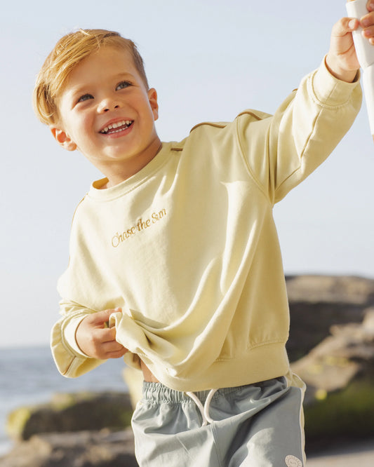 Relaxed Sweatshirt Chase The Sun + Citron Short Set