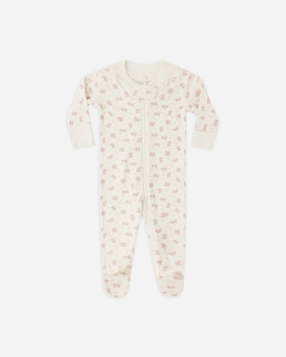 Zip Long Sleeve Sleeper Footie Flower Field