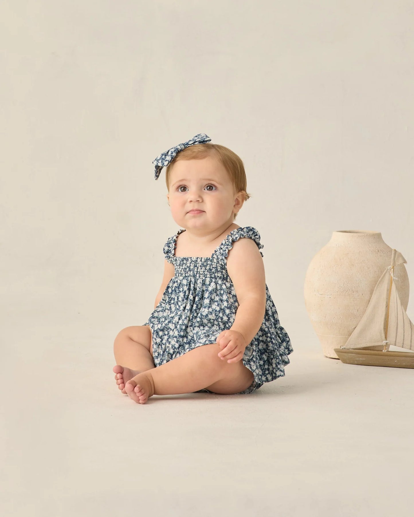 Bow Navy Floral