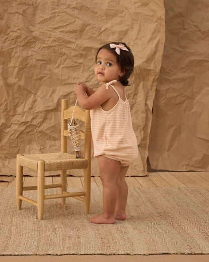 Nala Romper || Pink Stripe
