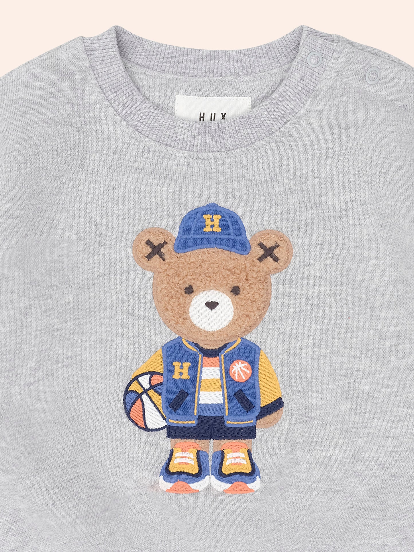 Baller Hux Sweatshirt + Grey Marle Short Set