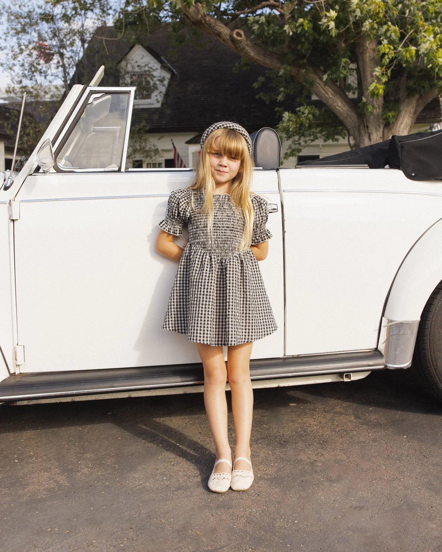 Louise Dress Black Check