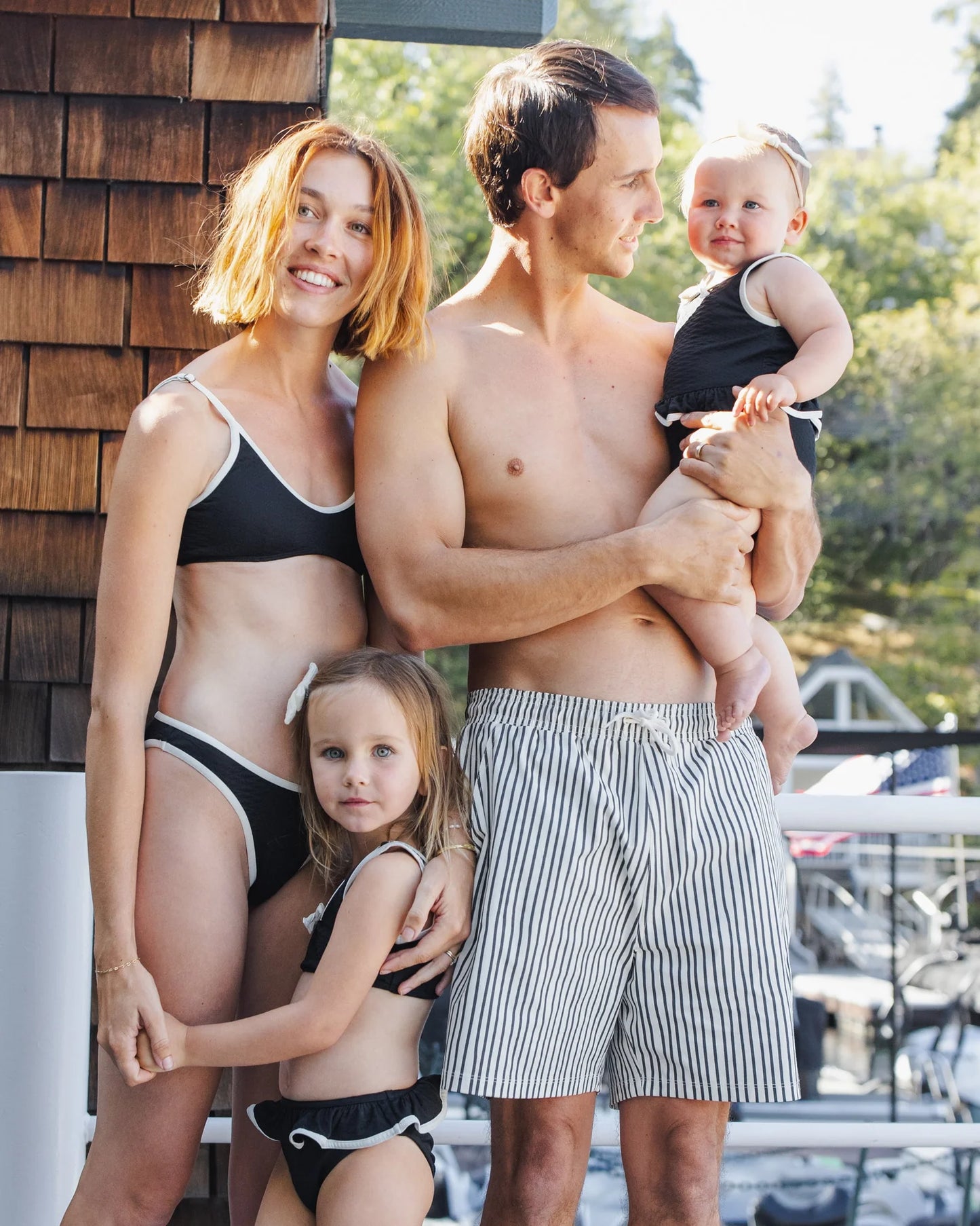 Skirted One-Piece Black