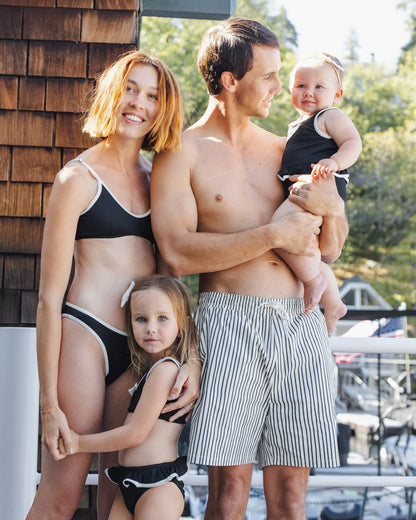 Skirted One-Piece Black