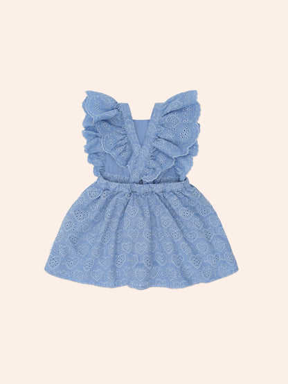 Frilly Broderie Pinafore Dress